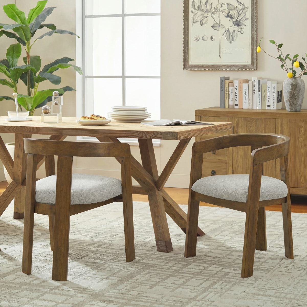 Modern Barrel Dining Chairs (Set of 2), photo 2 of 10