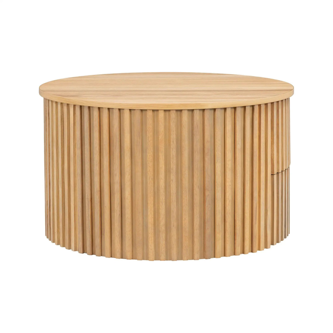 Round Lift Top Coffee Table With Hidden Storage For Living Room by HouseOfZazla