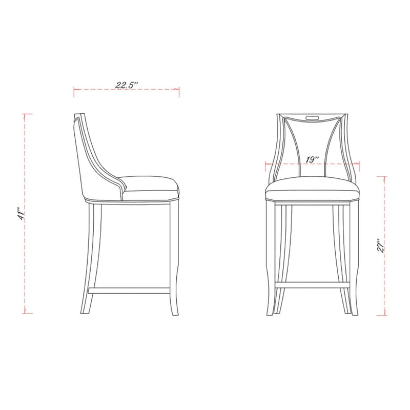 Emperor - Barstool - White by HouseOfZazla