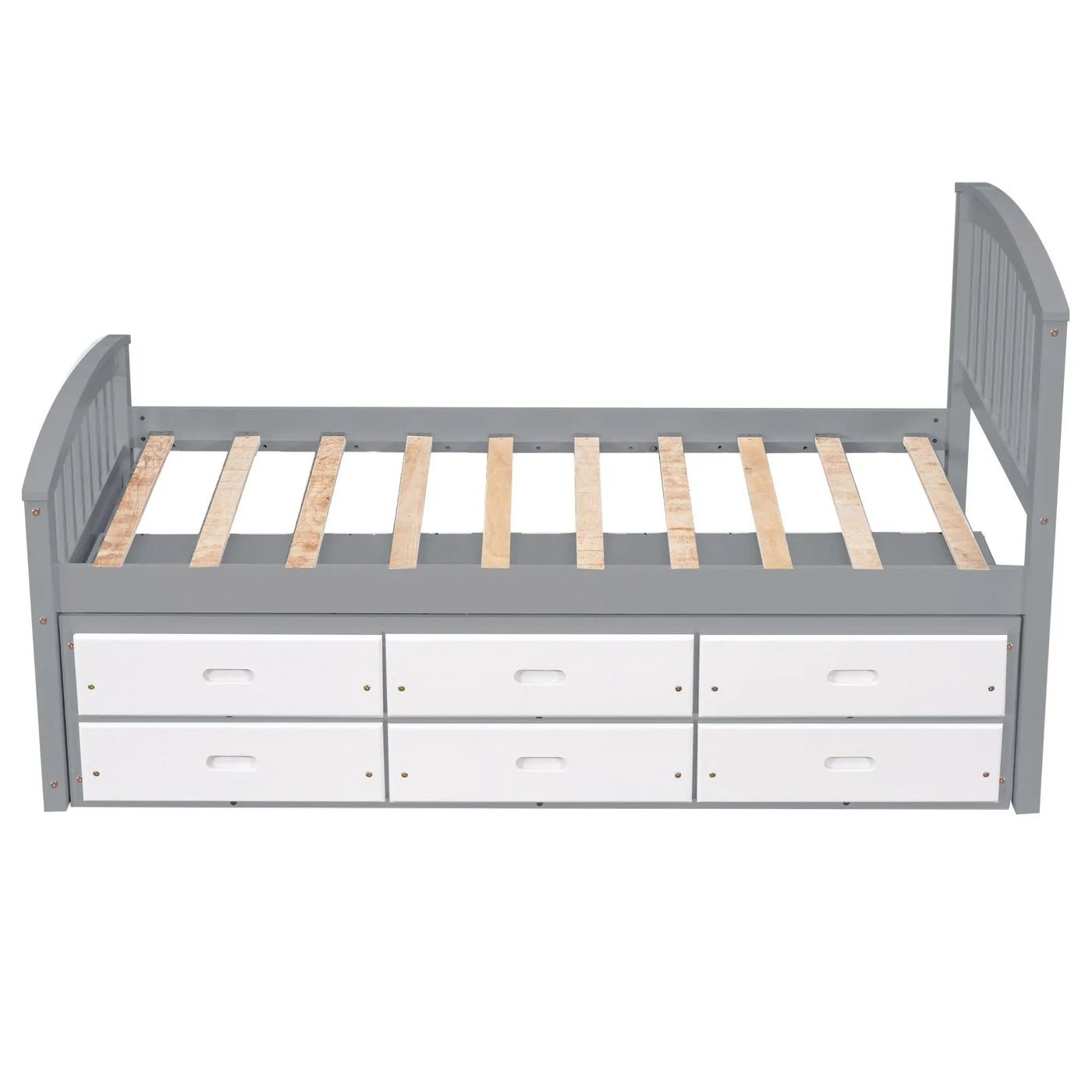 Platform Storage Bed Solid Wood Bed With 6 Drawers by HouseOfZazla