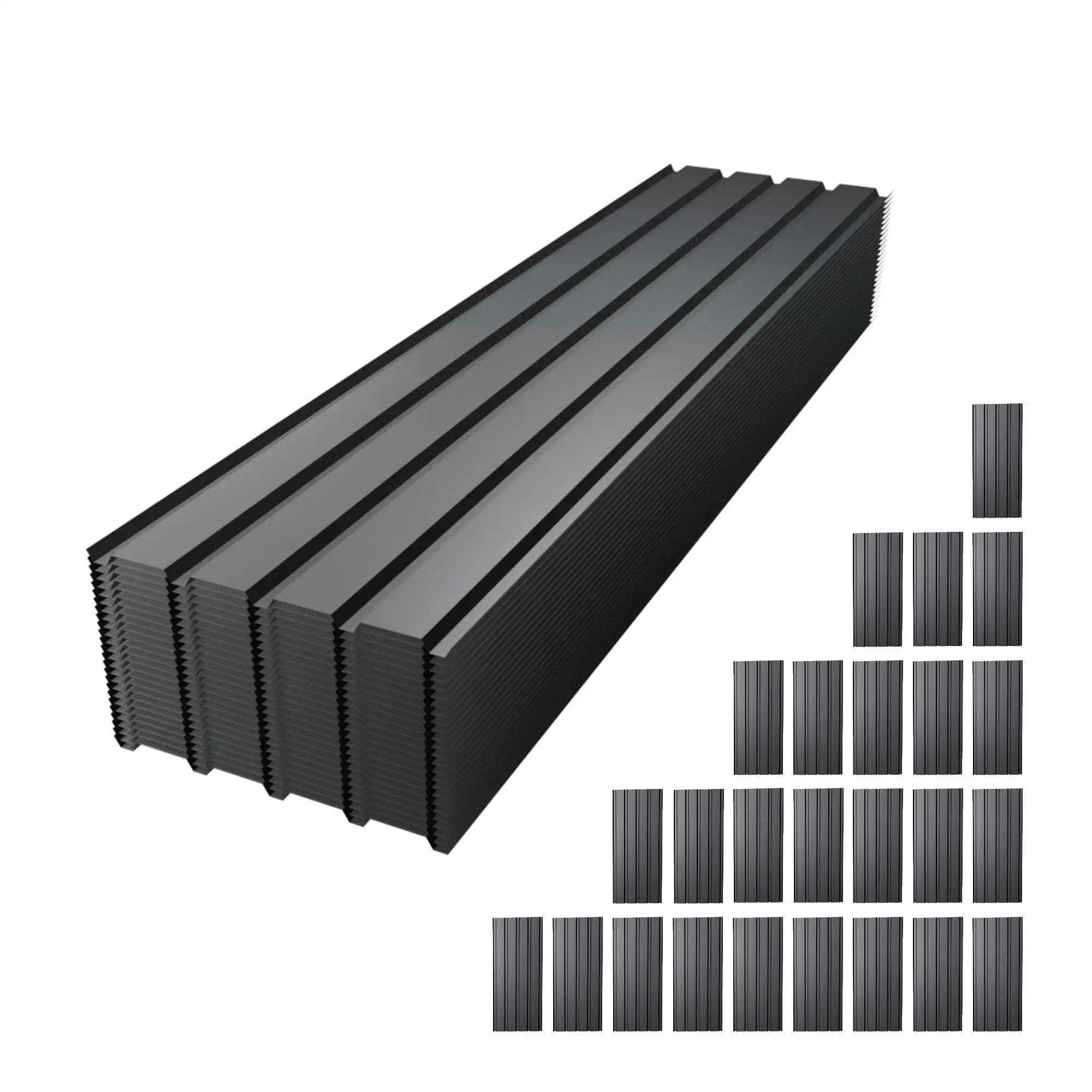 Metal Roof Panel (72.8 In) - 25 Pack by HouseOfZazla