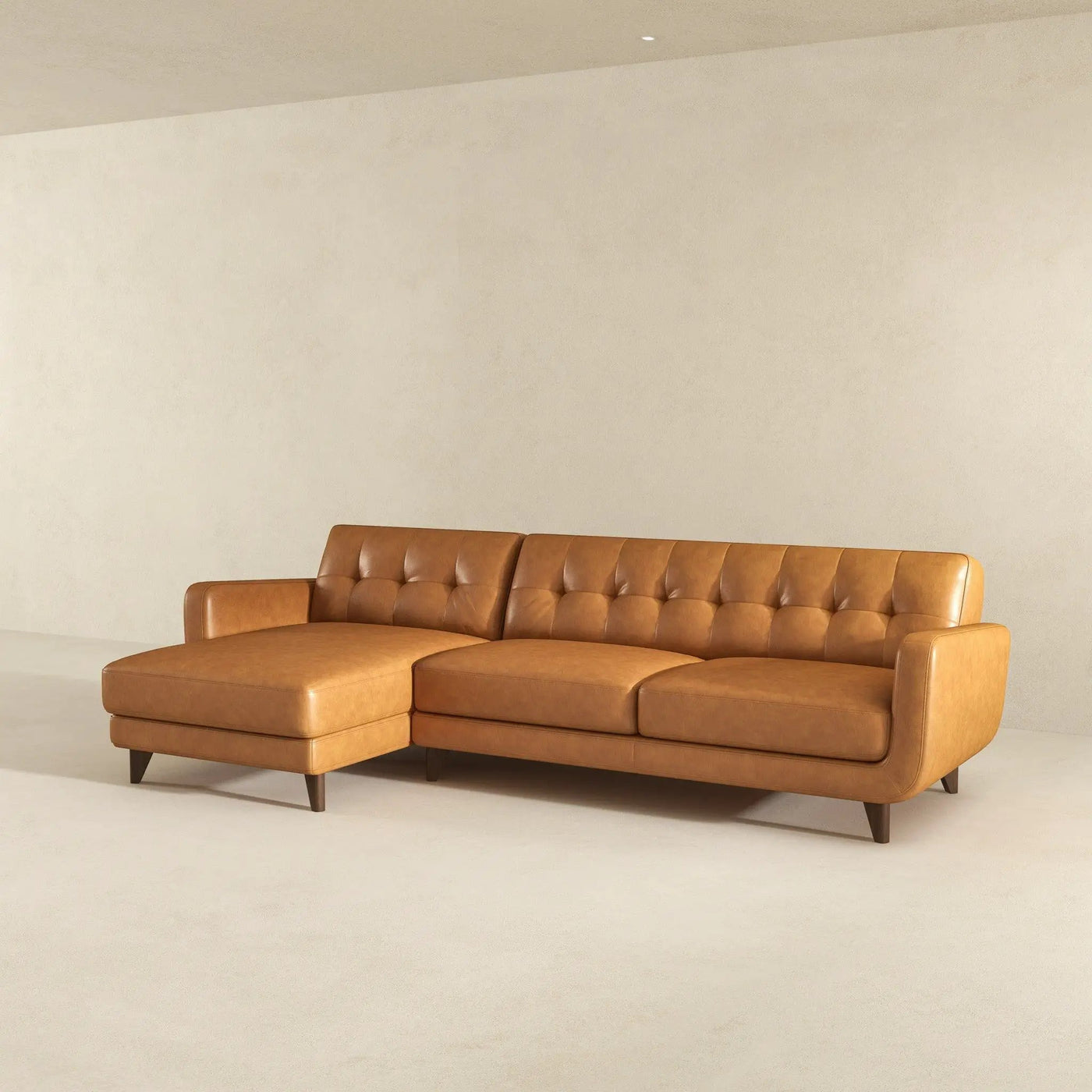 Allison - Mid-Century Modern Sectional Sofa Chaise by HouseOfZazla