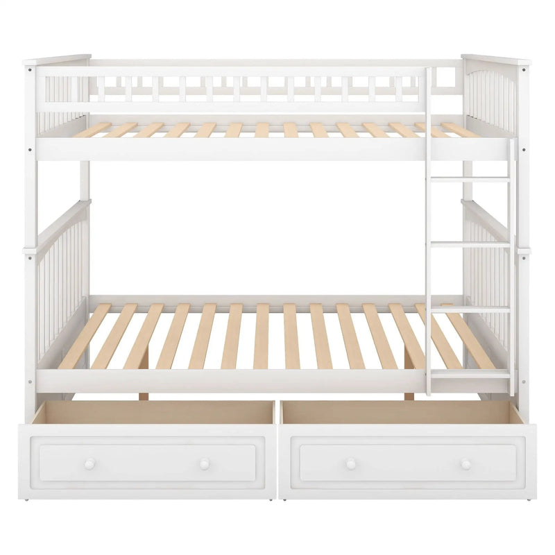 Bunk Bed With Drawers, Convertible Design by Unique Piece Furniture