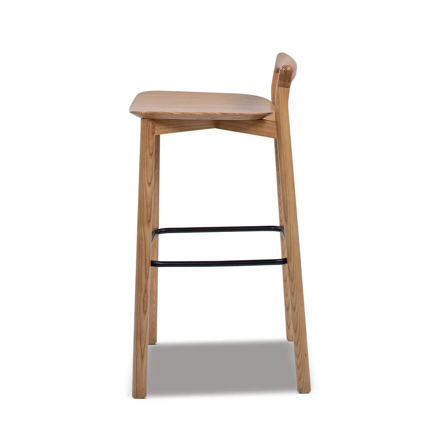 Sven 30" Modern Minimalist Low Back Wood Barstool by HouseOfZazla