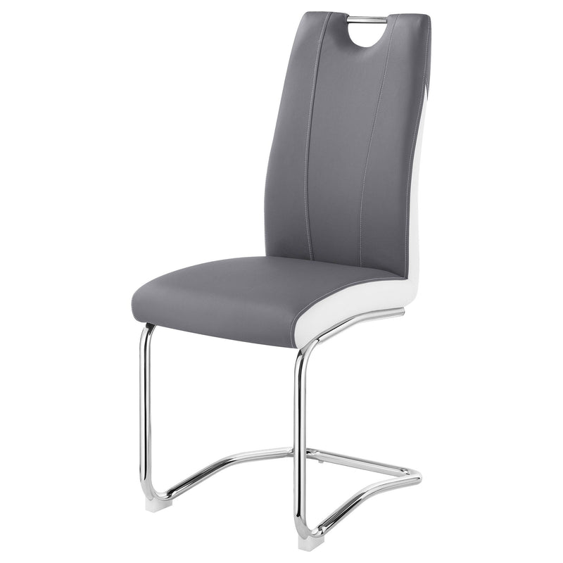 Jernigan - Upholstered Dining Side Chair (Set of 4) - Gray by HouseOfZazla