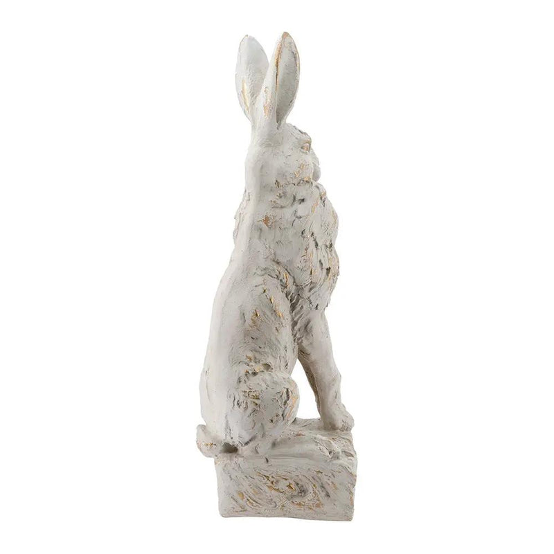 Large Magnesium Sitting Rabbit Figurine by HouseOfZazla