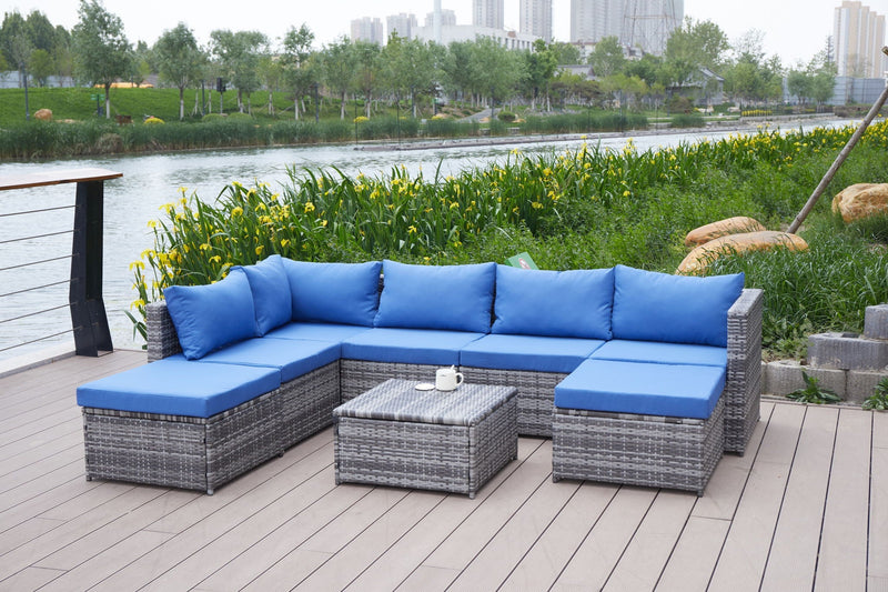 Patio Sofa With Cushions by HouseOfZazla