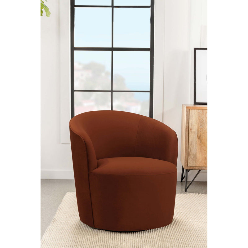 Resnick - Swivel Chair - Burnt Orange by HouseOfZazla