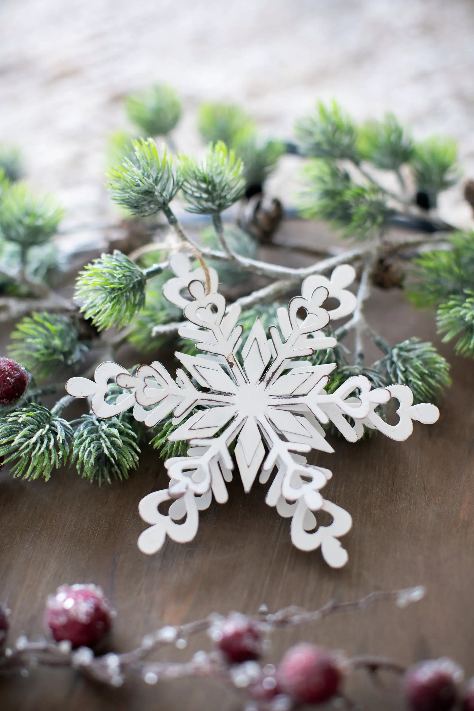 Iron Snowflake Hanger - Set of 6 by HouseOfZazla