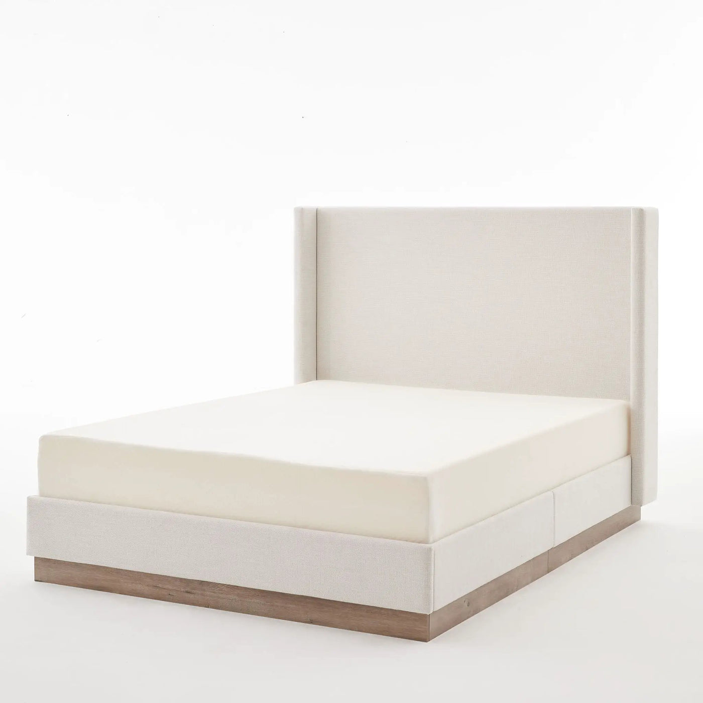 Hosford - Minimalist Upholstered Wingback Bed by HouseOfZazla