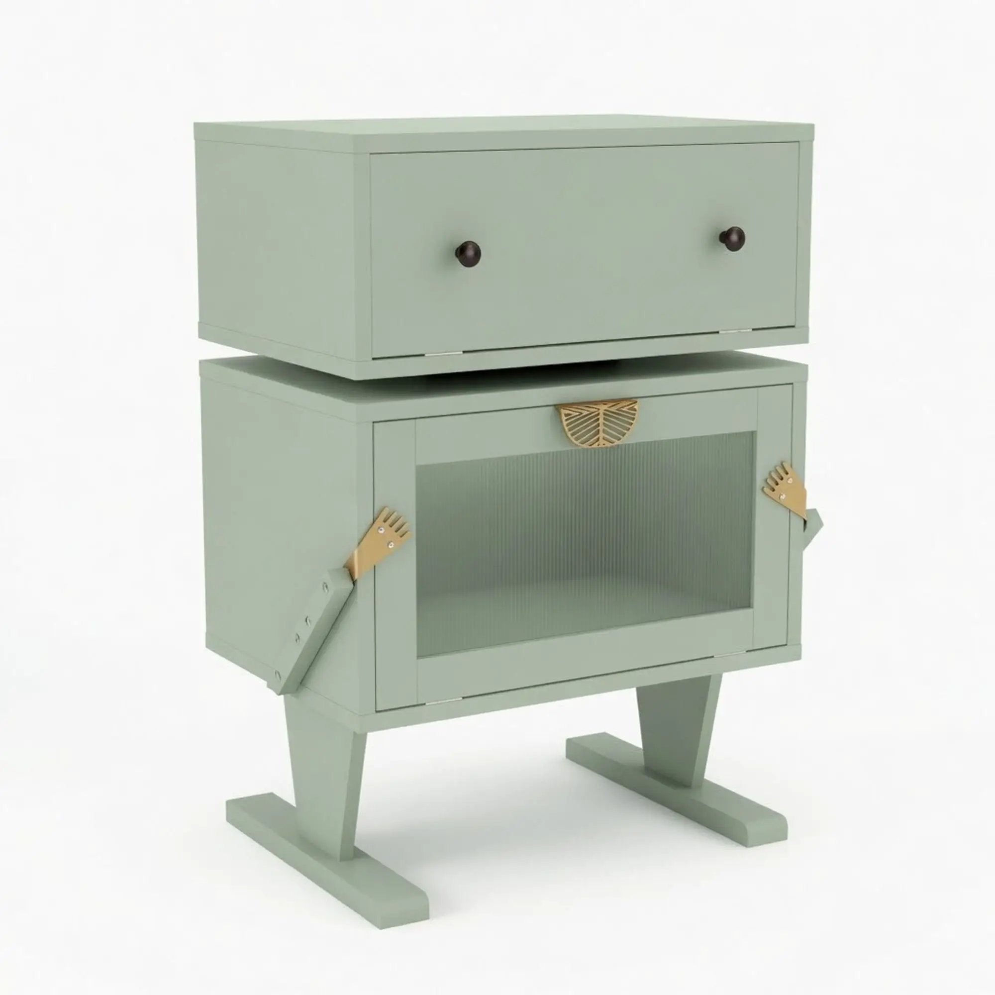 Robot LED Nightstand With 360° Rotating Drawer by HouseOfZazla