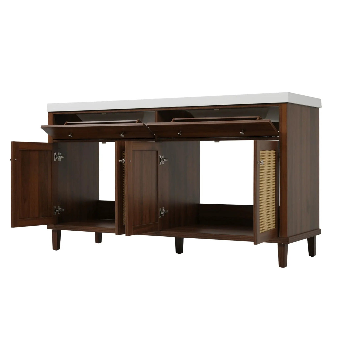 Bathroom Vanity With Double Sink, Large Storage Space by HouseOfZazla