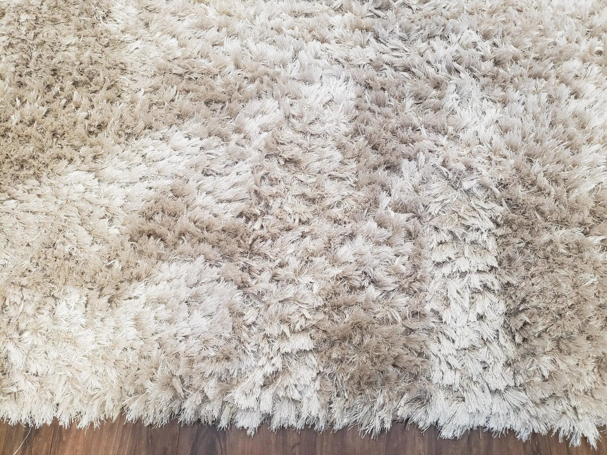 Ivory Shag Rug 6x7, Flokati Carpet, Shaggy Soft Plush Pile Area Rug, Modern Contemporary by Jewel Rugs