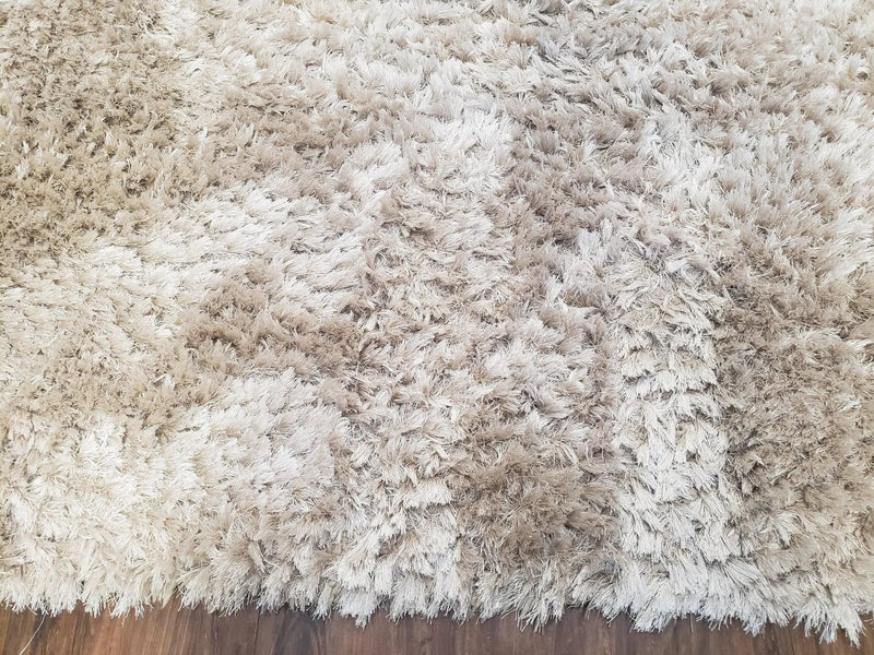 Ivory Shag Rug 6x7, Flokati Carpet, Shaggy Soft Plush Pile Area Rug, Modern Contemporary by Jewel Rugs