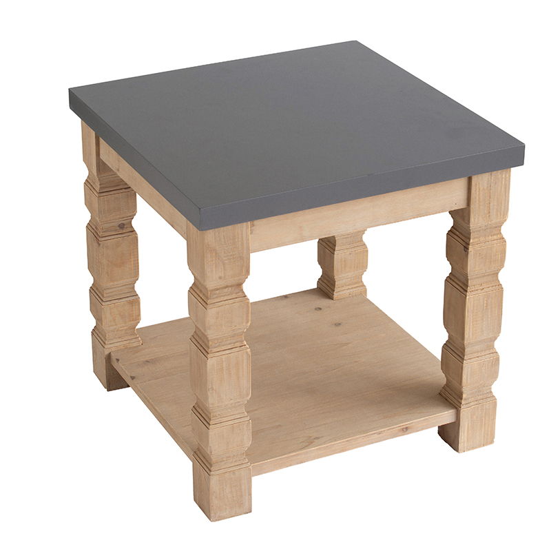 Rustic and Modern Console Table with Fir Wood & Veneer - Light Brown, photo 7 of 12