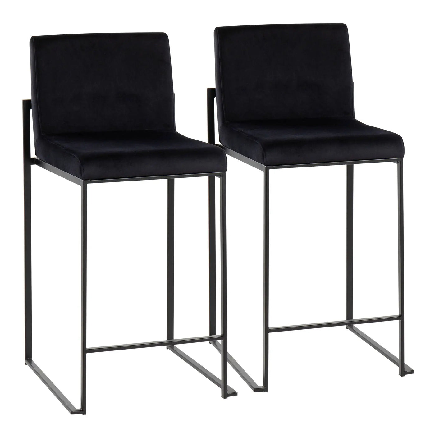 Fuji - Contemporary Modern Elegance, High Back Counter Stool by HouseOfZazla