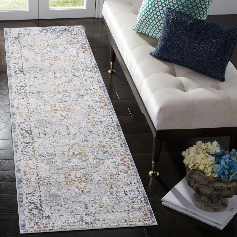 Payas - 2' X 8' Traditional Runner Rug - Ivory / Gray by Unique Piece Furniture