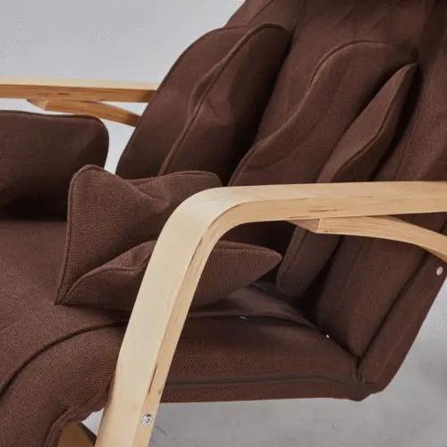 Full Massage Function Air Pressure Comfortable Relax Rocking Chair, Lounge Chair Relax Chair - Brown by HouseOfZazla