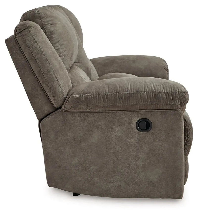 Laresview - Dbl Reclining Loveseat with Console - Fossil by Unique Piece Furniture