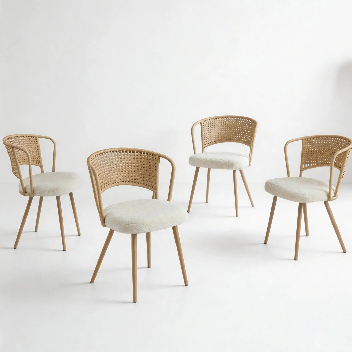 Farmhouse Style Wicker Dining Chair by HouseOfZazla