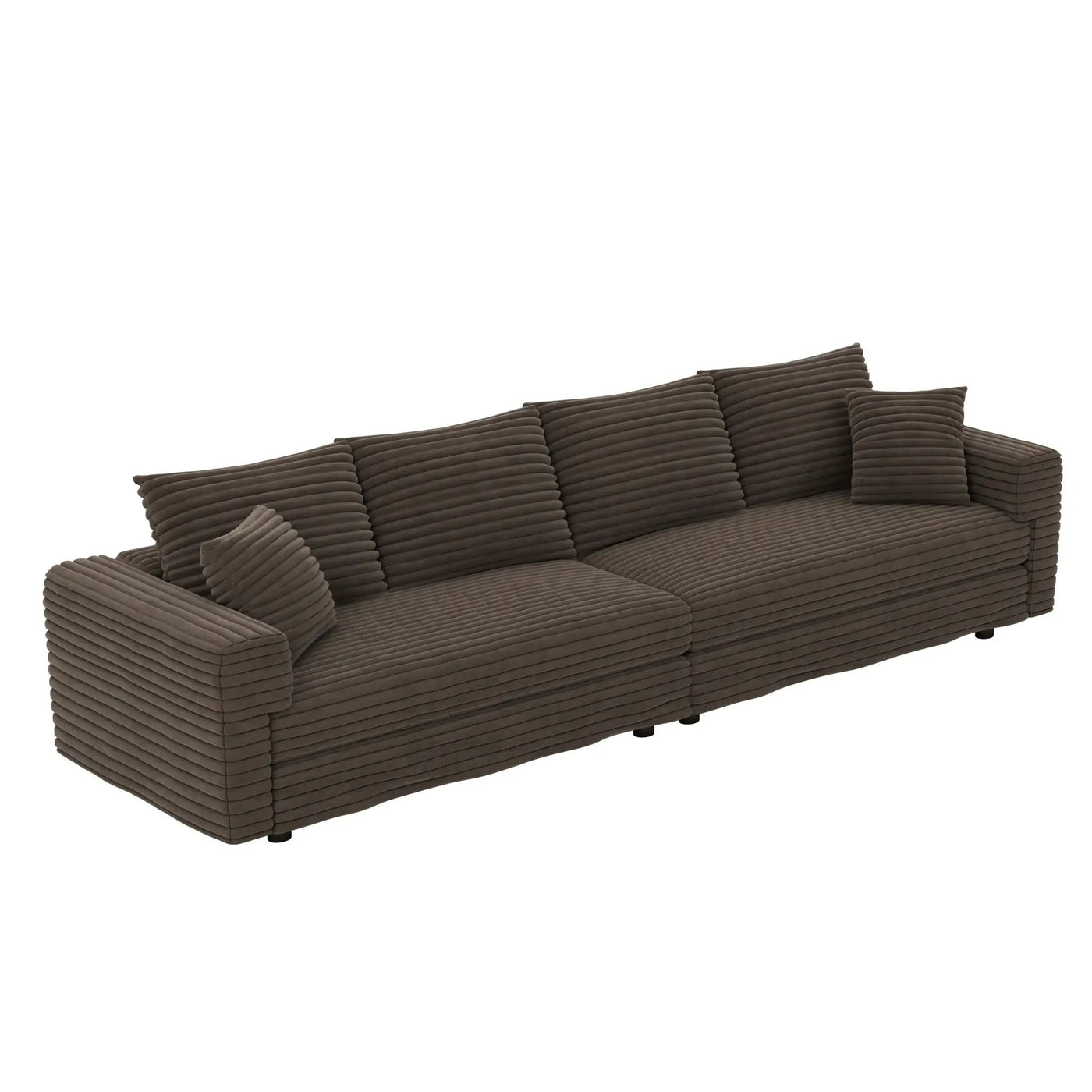 4 Seat Modern Comfy Upholstered Sofa Cloud Couch by HouseOfZazla