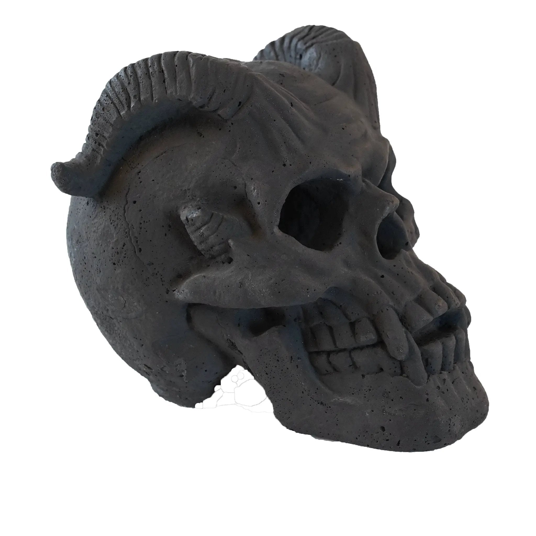 Hand-Forged Flame Skull for Fire Pits and Hearths by HouseOfZazla