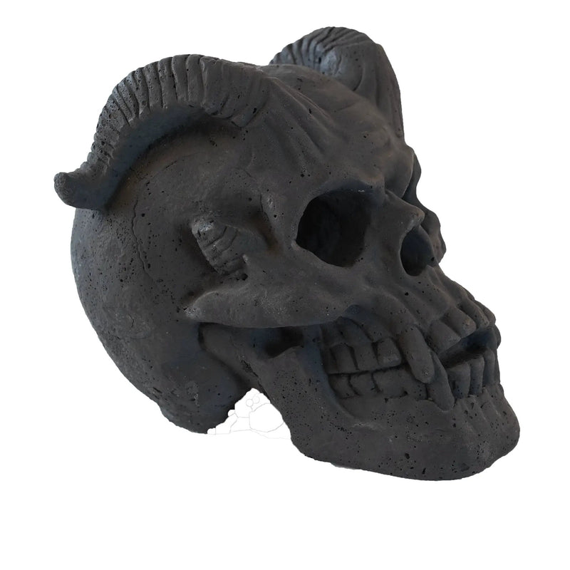 Hand-Forged Flame Skull for Fire Pits and Hearths by HouseOfZazla