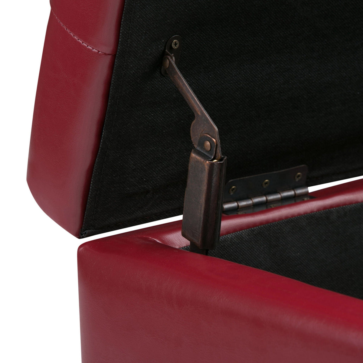 Upholstered Storage Ottoman with Child Safety Hinge - Multiple Colors, photo 38 of 40