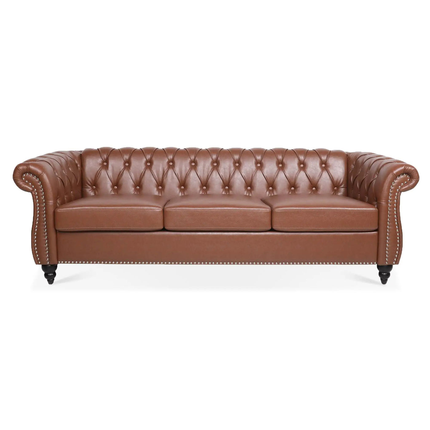 Rolled Arm Chesterfield 3 Seater Sofa by Unique Piece Furniture