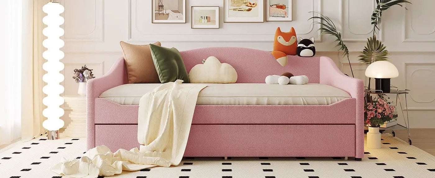 Upholstered Daybed With Light And Trundle by HouseOfZazla