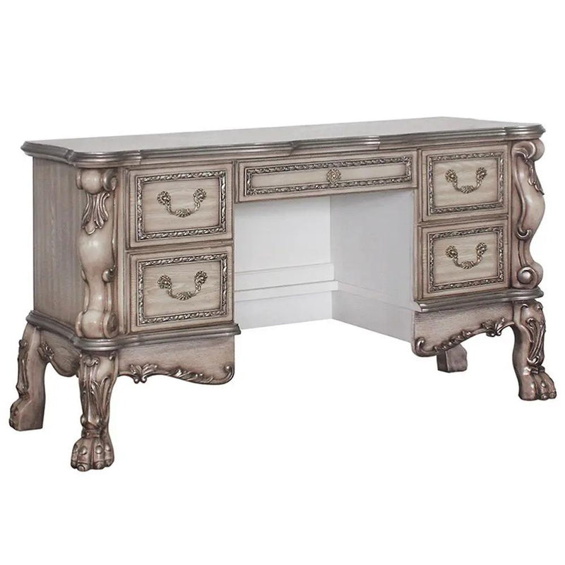 Dresden - Vanity Desk - Vintage Bone White by Unique Piece Furniture