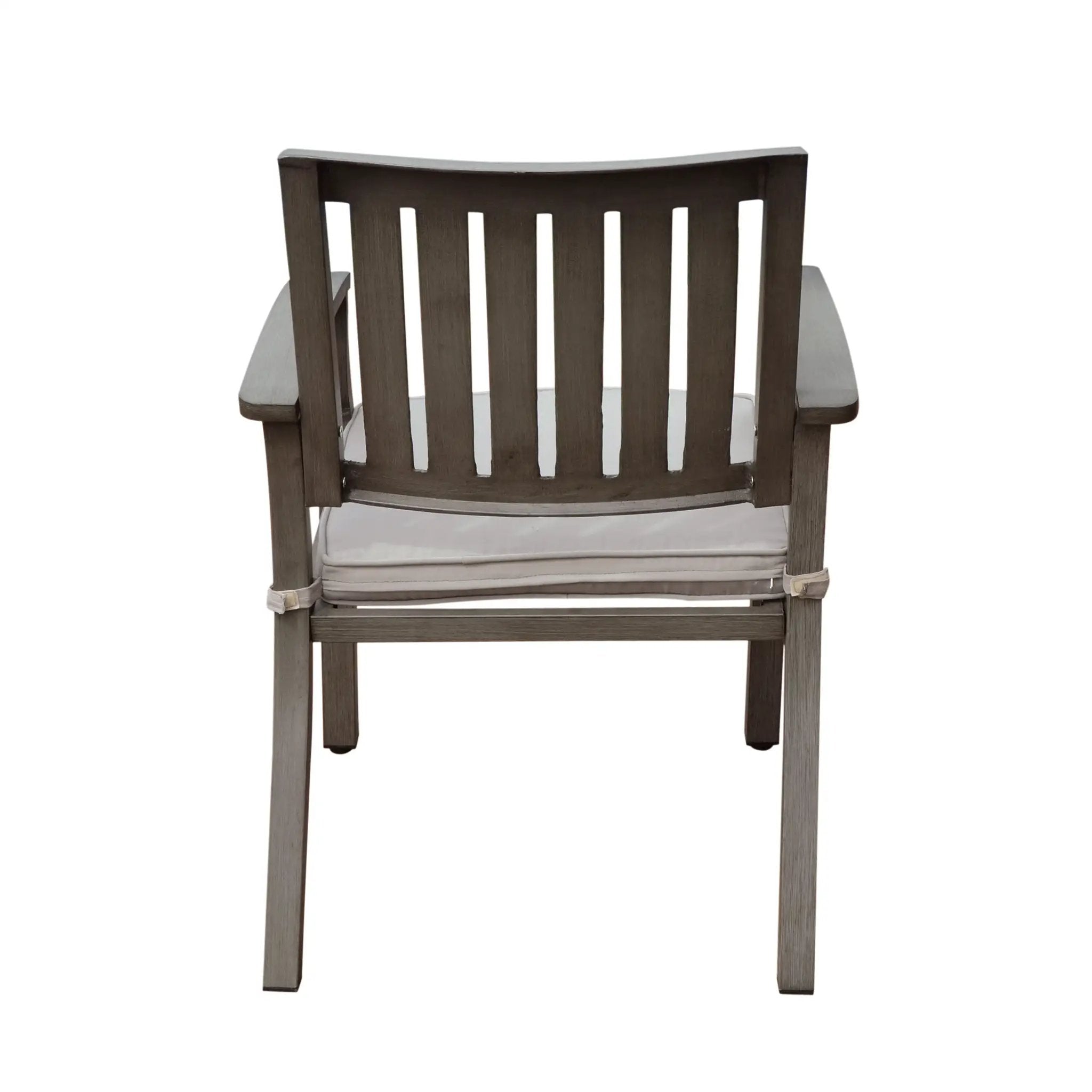 Outdoor Modern Aluminum Dining Chair with Cushion (Set of 2) by HouseOfZazla
