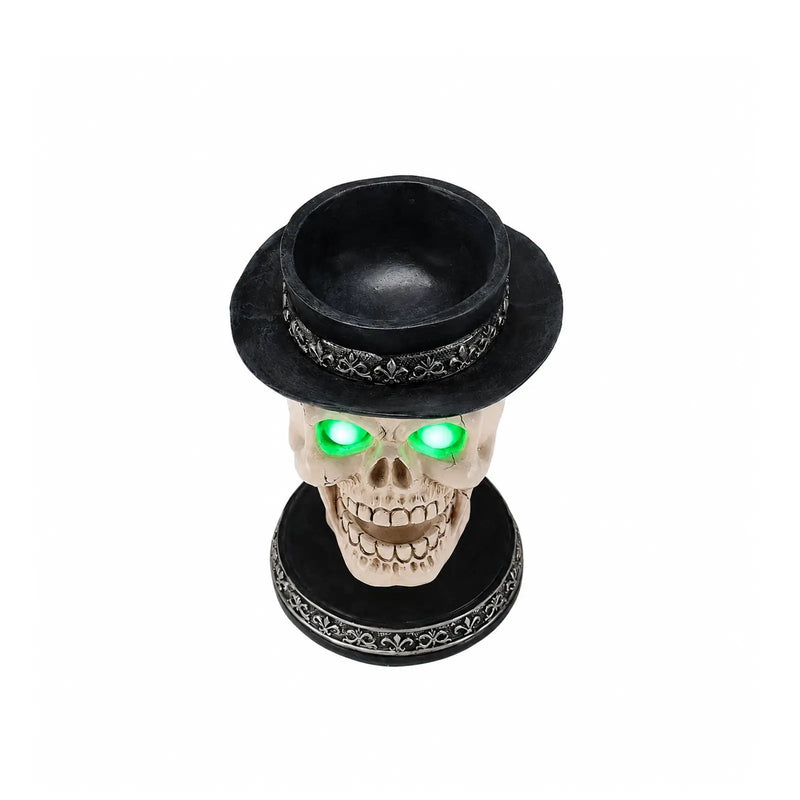 Halloween Skull Candle Holder with Glowing LED by HouseOfZazla