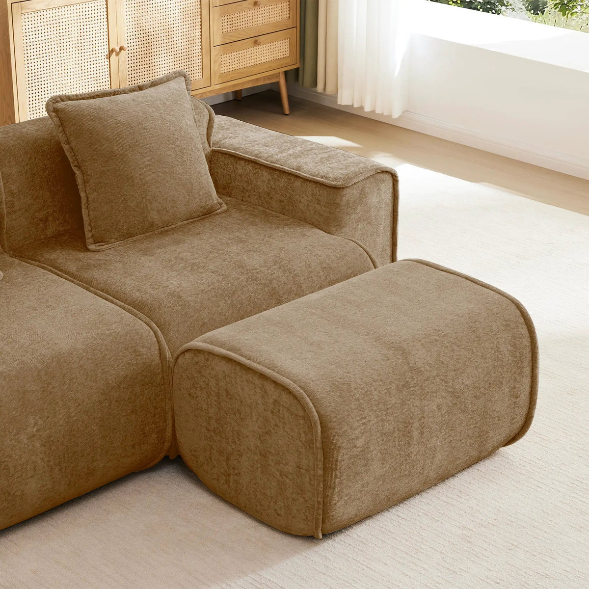 Streamlined Design Modular 3 Seat U Shape Sectional Boneless Sofa by HouseOfZazla