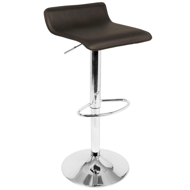 Ale - 3 Piece Bar Set Bistro Square Contemporary Adjustable Oval Footrest by HouseOfZazla