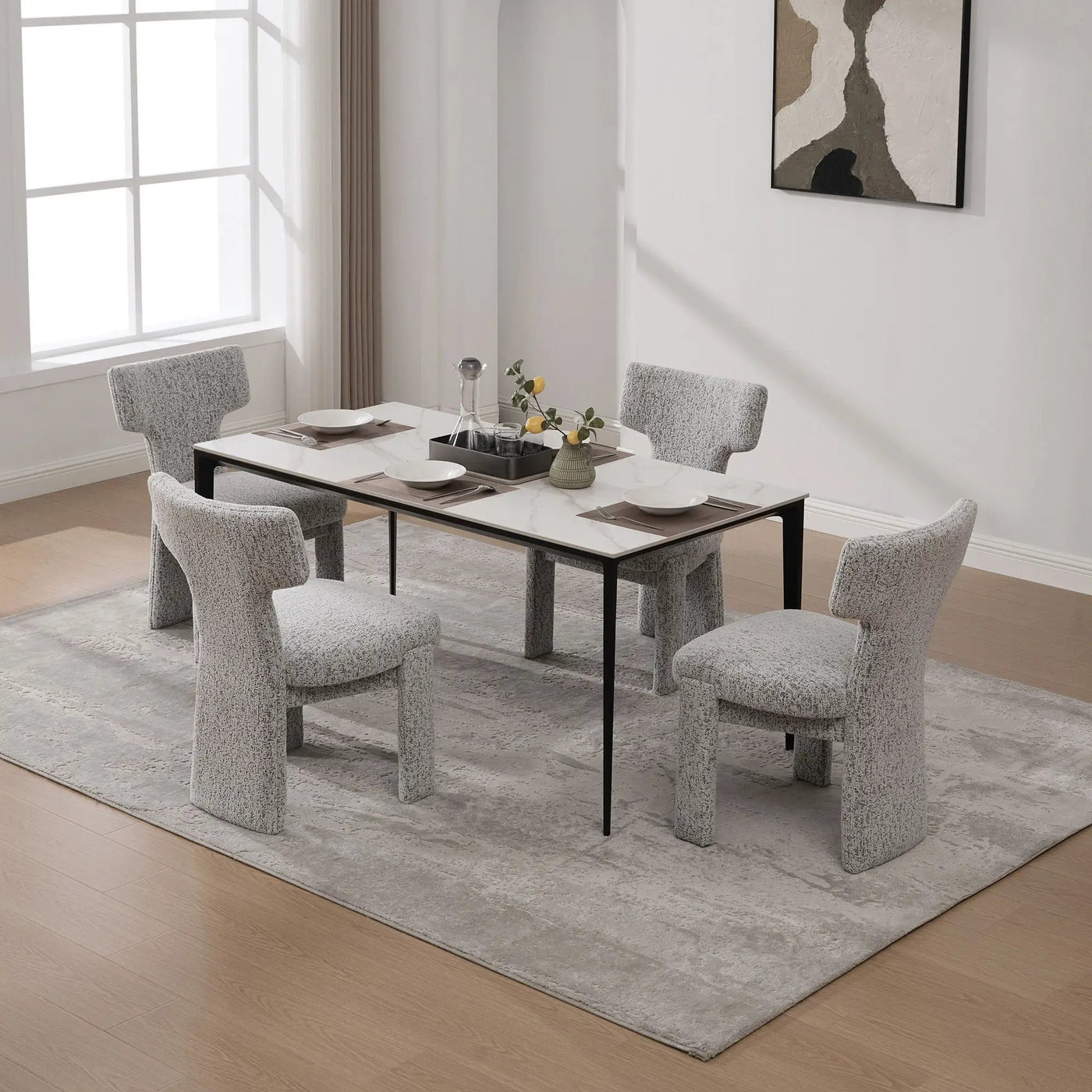 Armless Curved Back Accent Chairs by HouseOfZazla