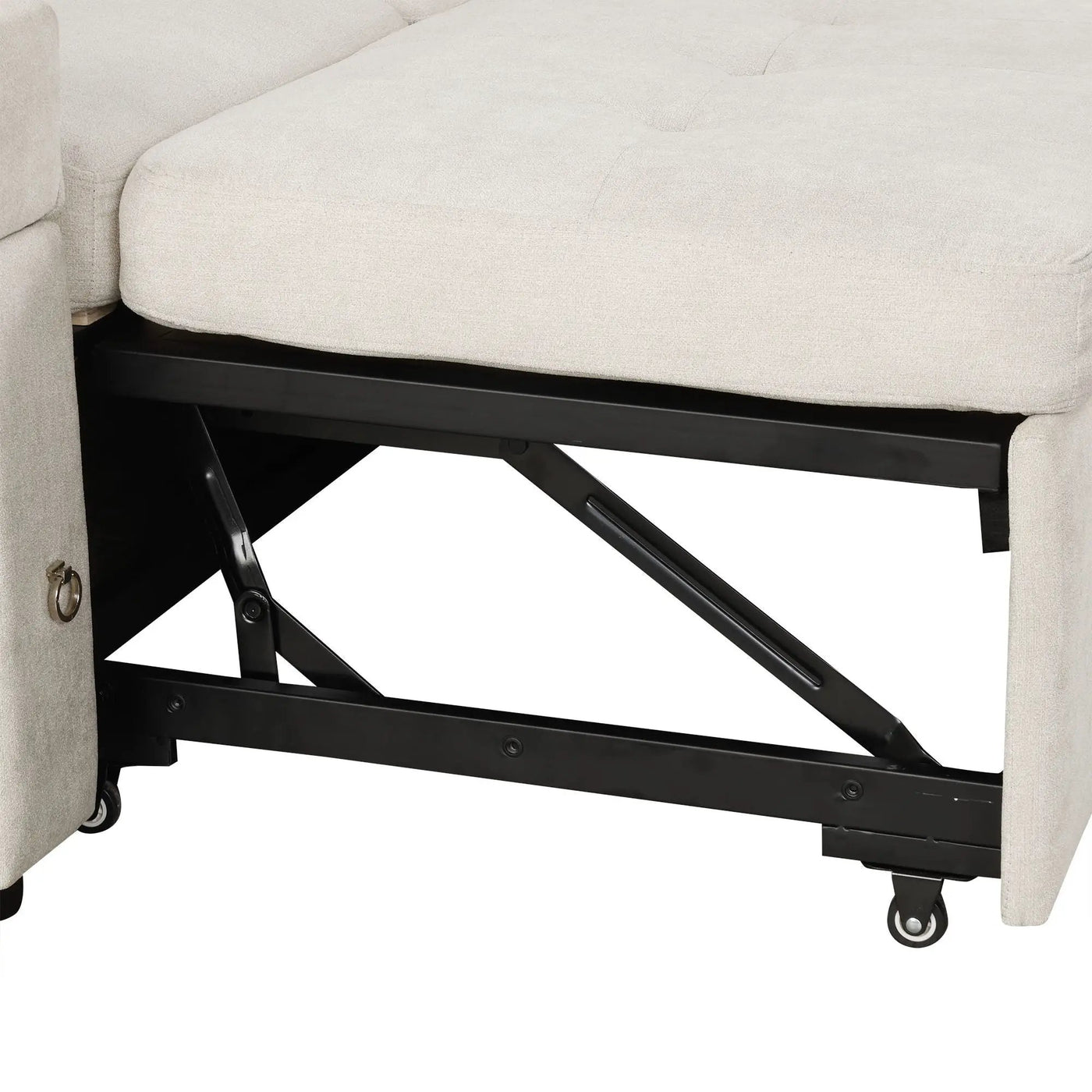 Convertible L Shaped Sofa Couch With Storage, Cup Holders, USB Ports by HouseOfZazla