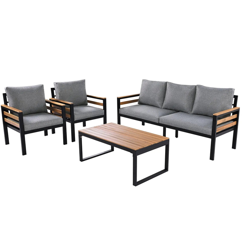 GO 4-Piece Outdoor Furniture Sofa Set for 5 People by HouseOfZazla