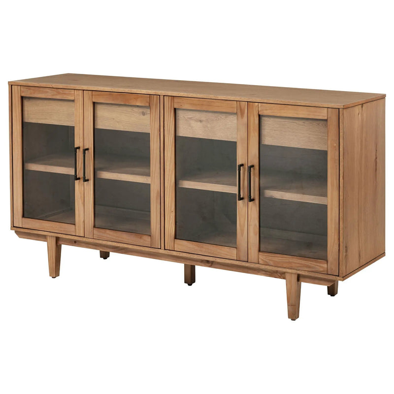 Middleton 4-door Sideboard Server with Dual Drawers Natural by Unique Piece Furniture