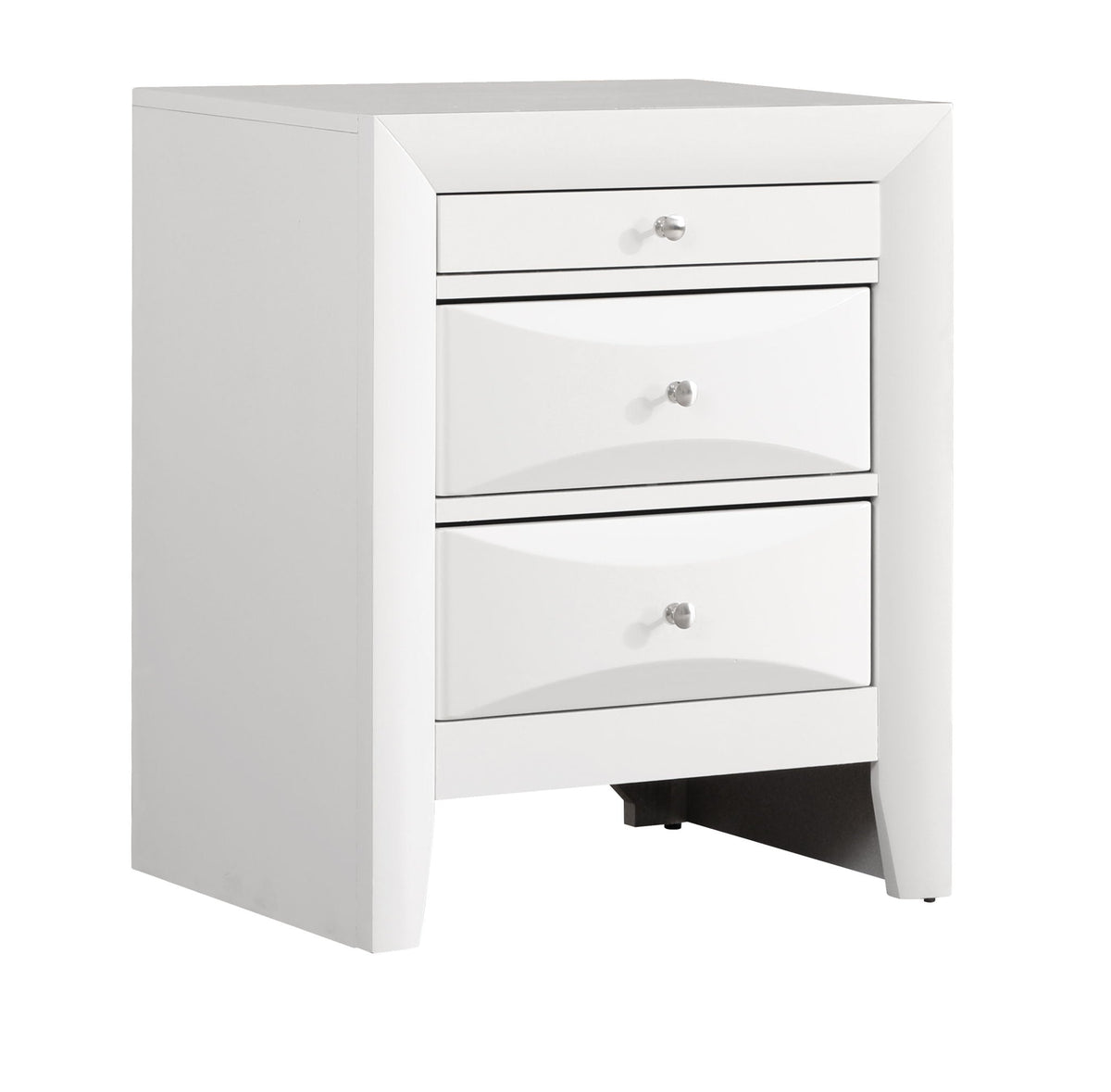 Modern Design Nightstand with Molded Resin & Veneer - Choice of Color, photo 12 of 26