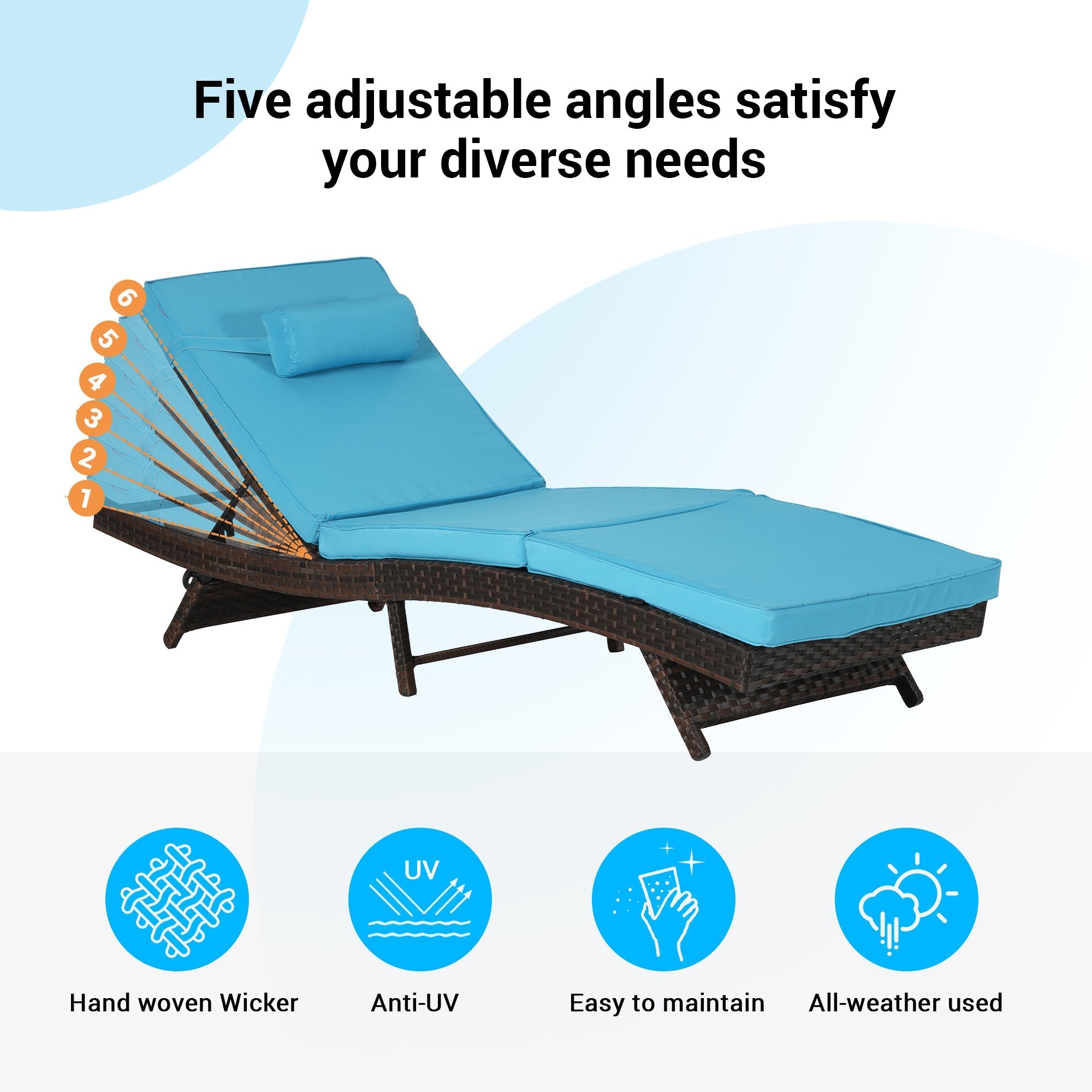 Outdoor Wicker Reclining Chair Set of 2 by HouseOfZazla