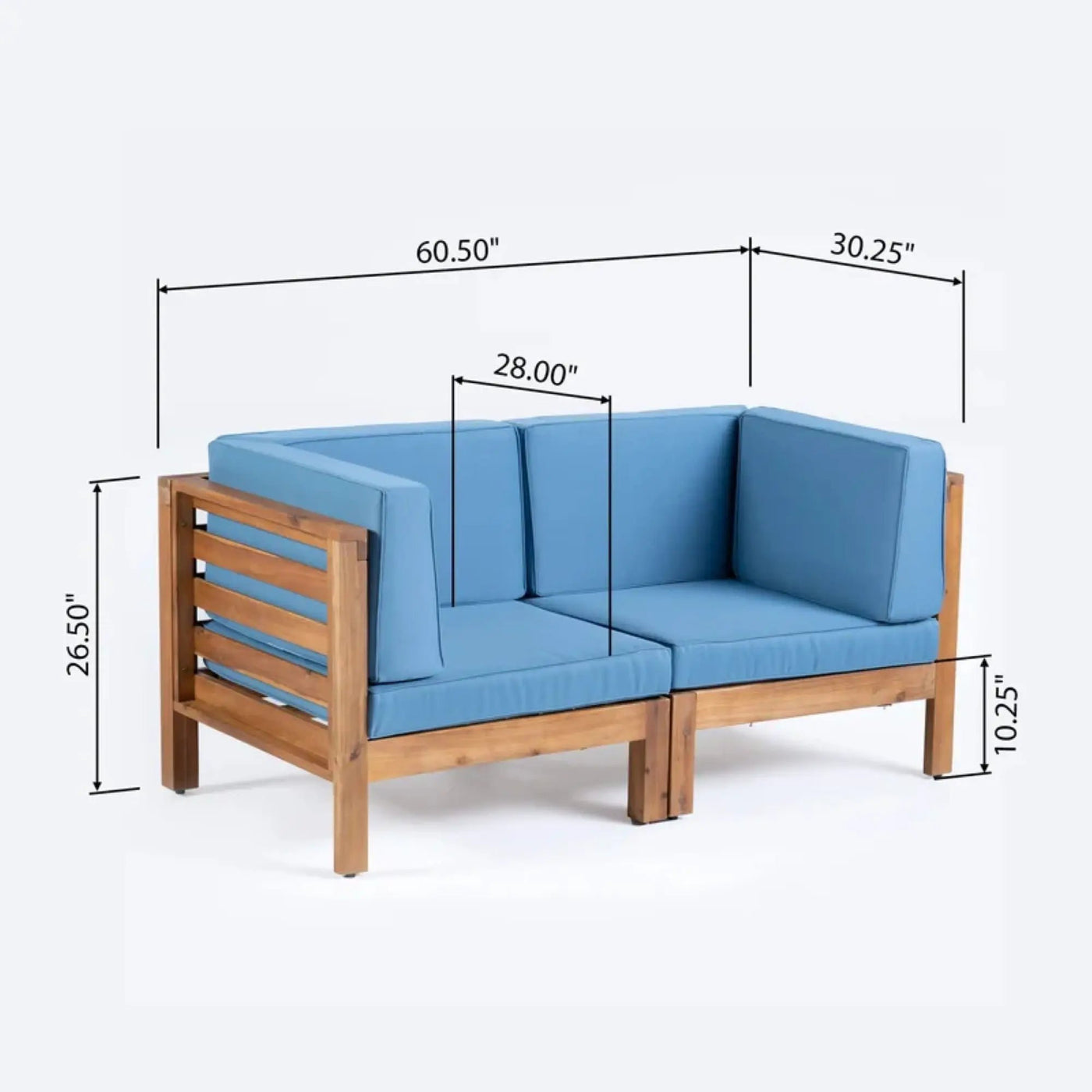 Oana - 2 Piece Loveseat Set With Water Resistant Cushions by HouseOfZazla