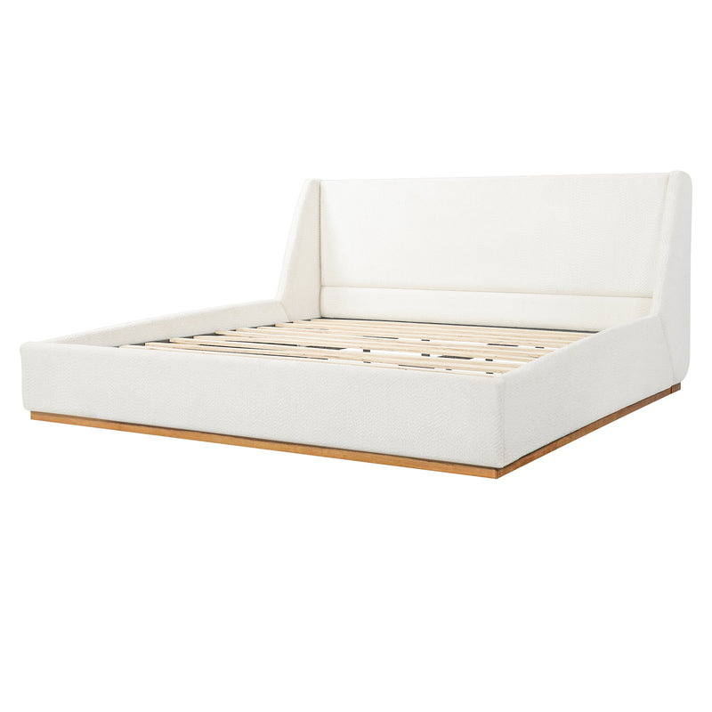Luxury Upholstered Bed with Wings by HouseOfZazla