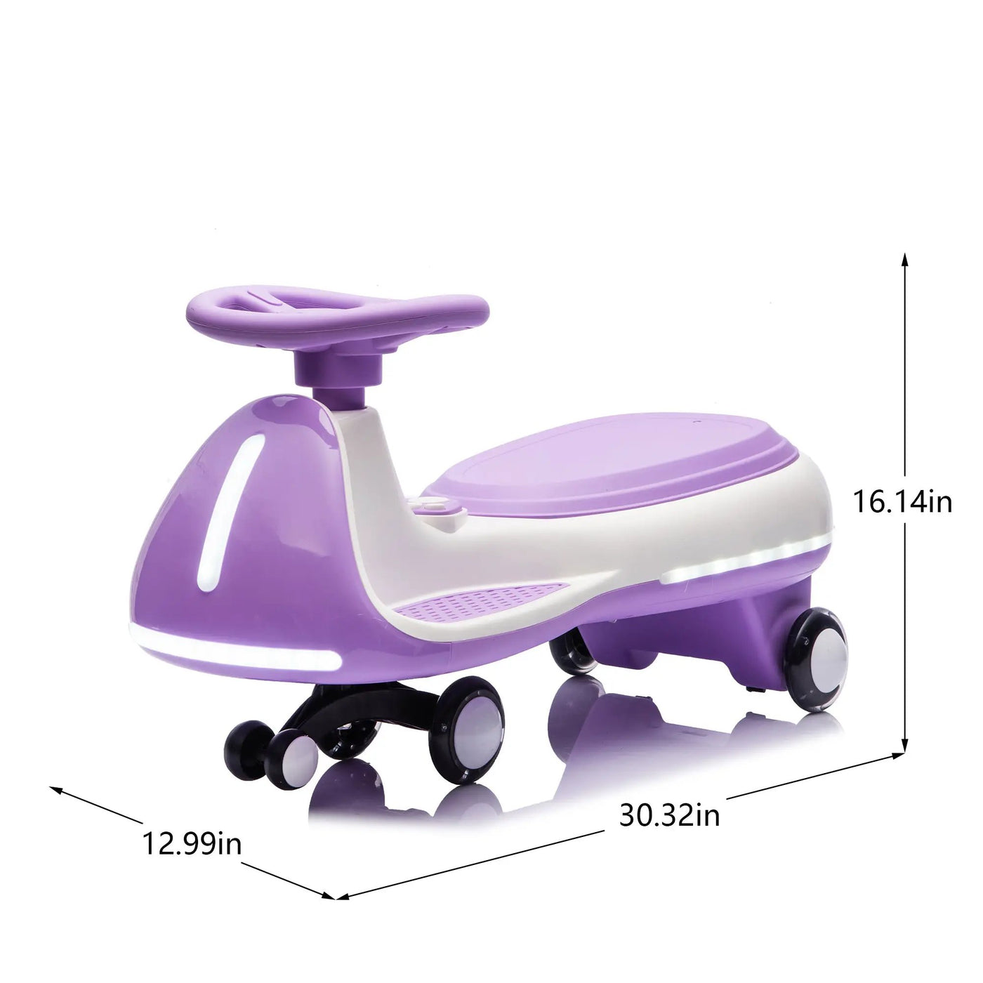 12V Kids Ride-On Electric Wiggle Car with 2-in-1 Smart Design by HouseOfZazla