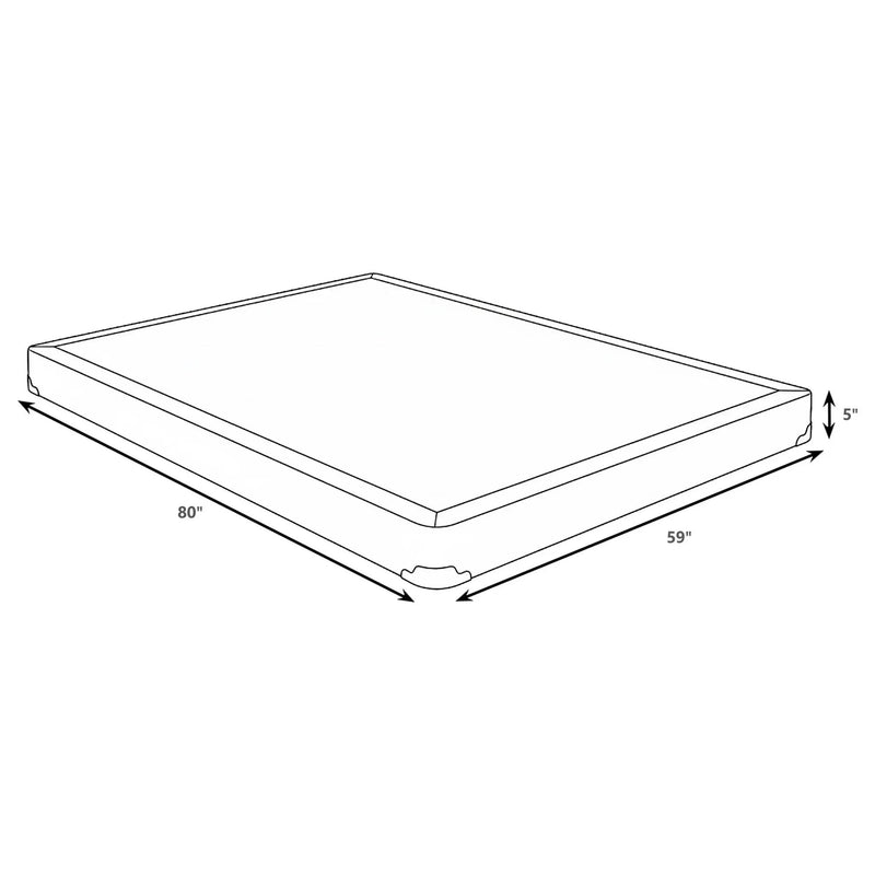 Mercer 5-inch Queen Low Profile Box Spring Foundation by Unique Piece Furniture
