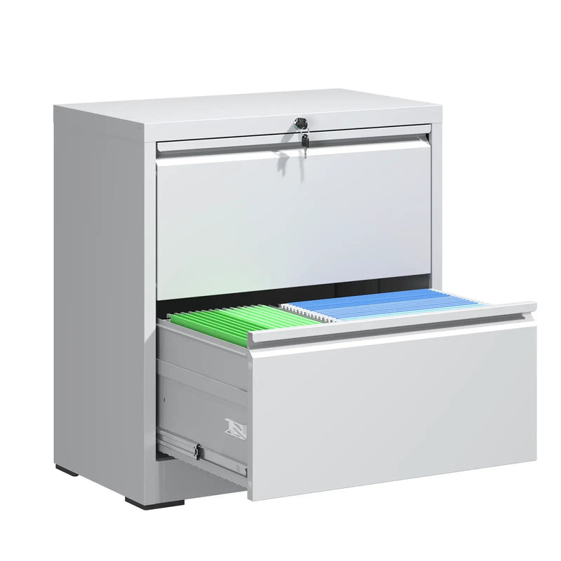 Premium Drawer Metal Lateral File Cabinet With Lock by Unique Piece Furniture