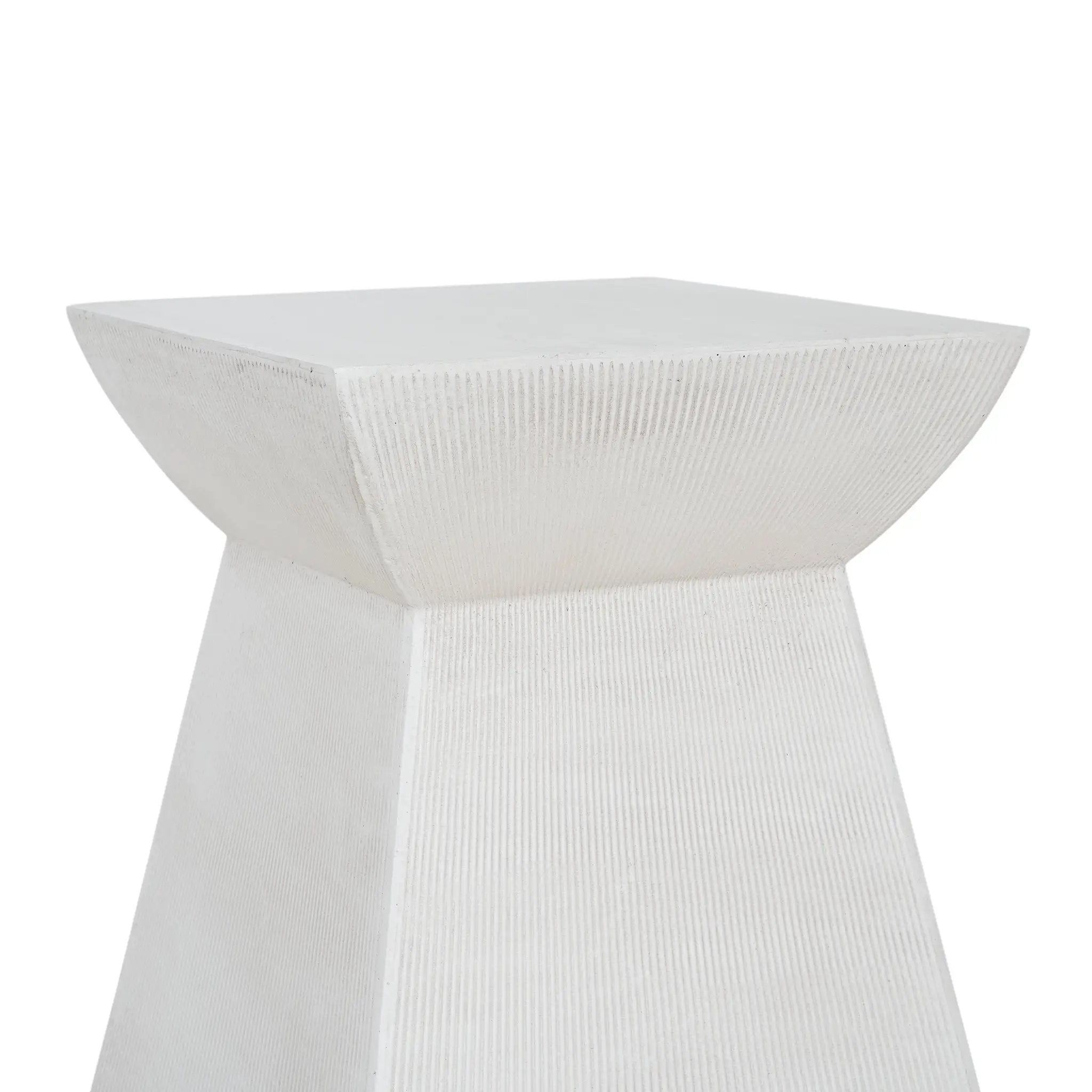 Antique-Textured Magnesium Oxide Outdoor Side Table by HouseOfZazla
