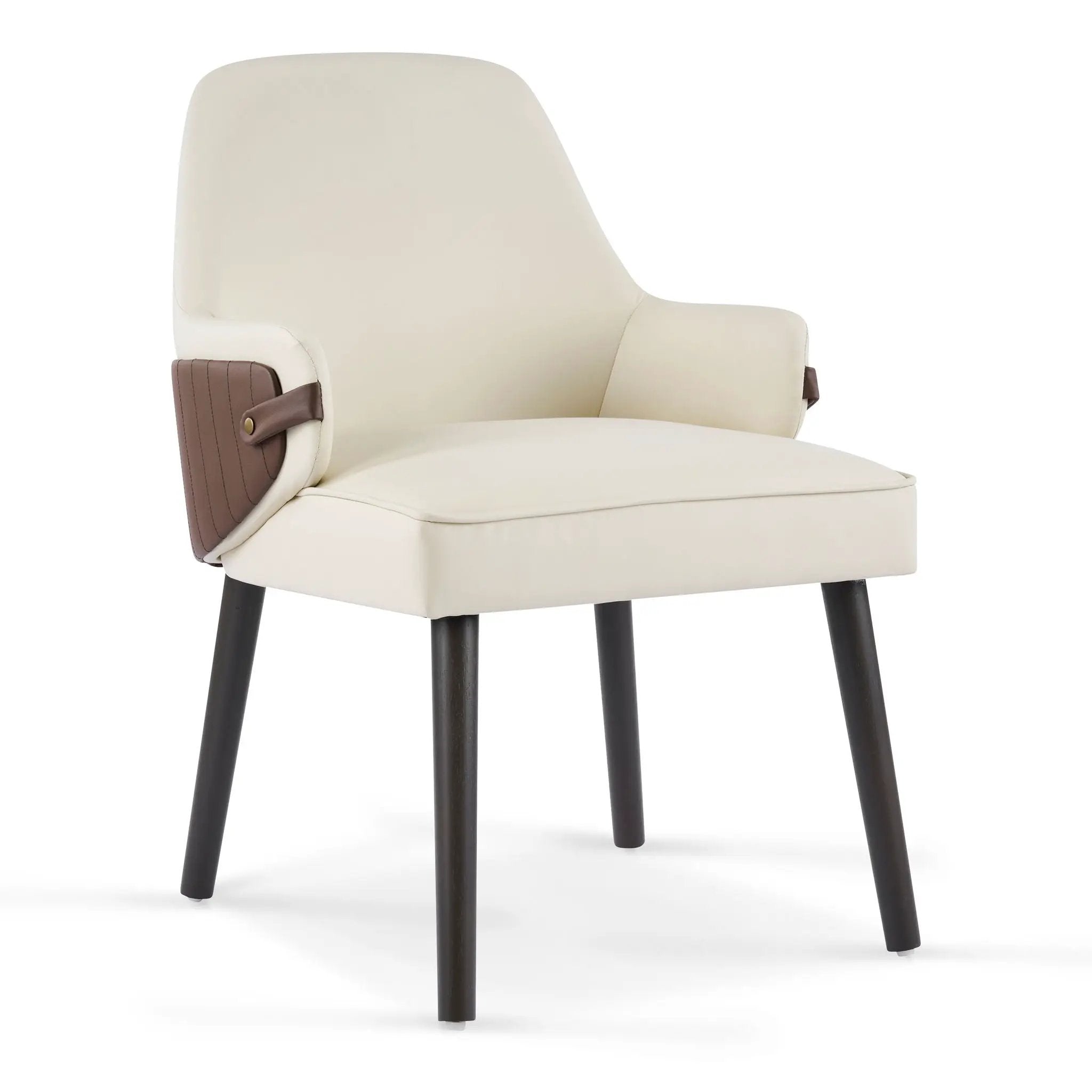 Indoor Dining Chair (Set of 2) - Beige / Brown by HouseOfZazla