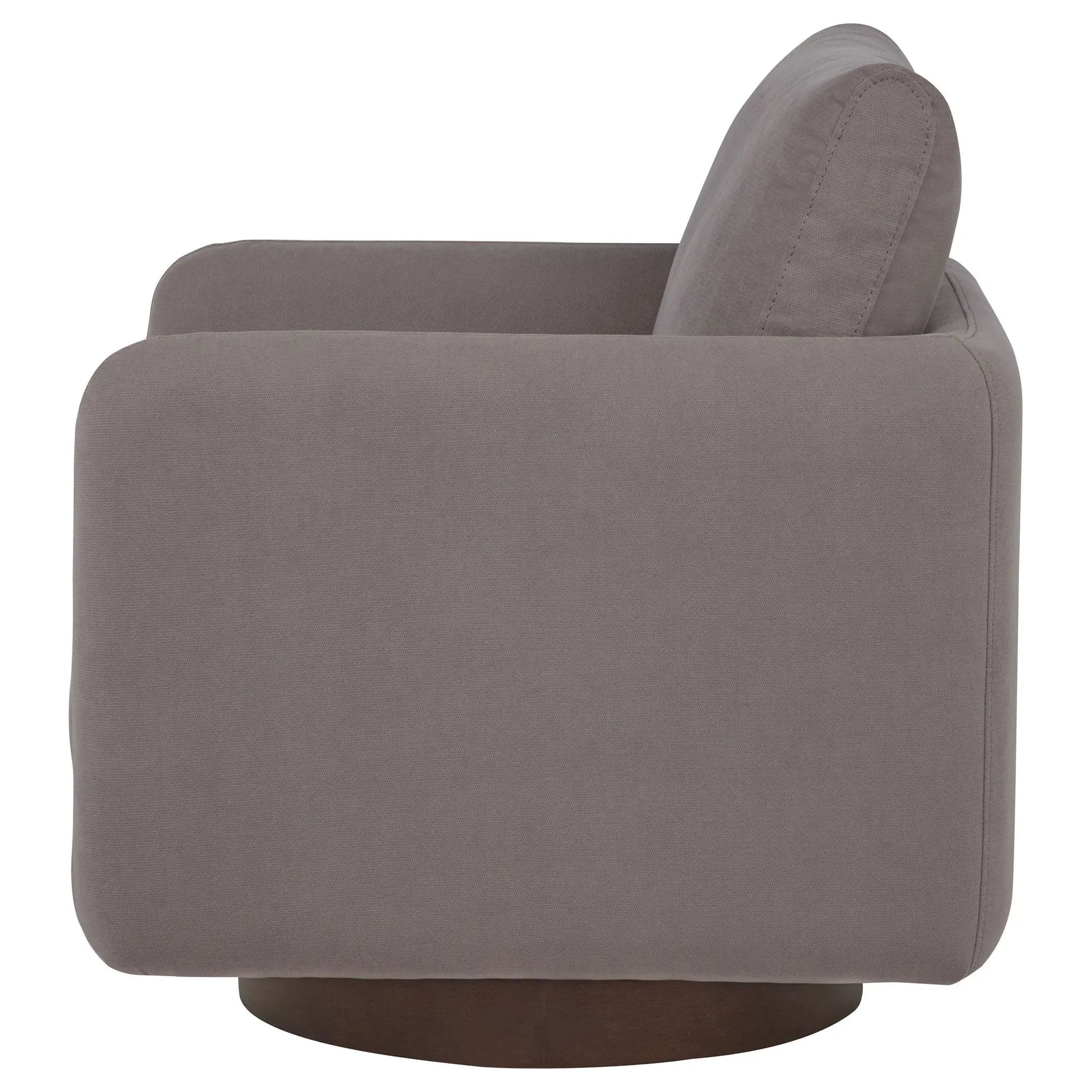 Iris Fabric Upholstered Swivel Accent Chair Stone by Unique Piece Furniture