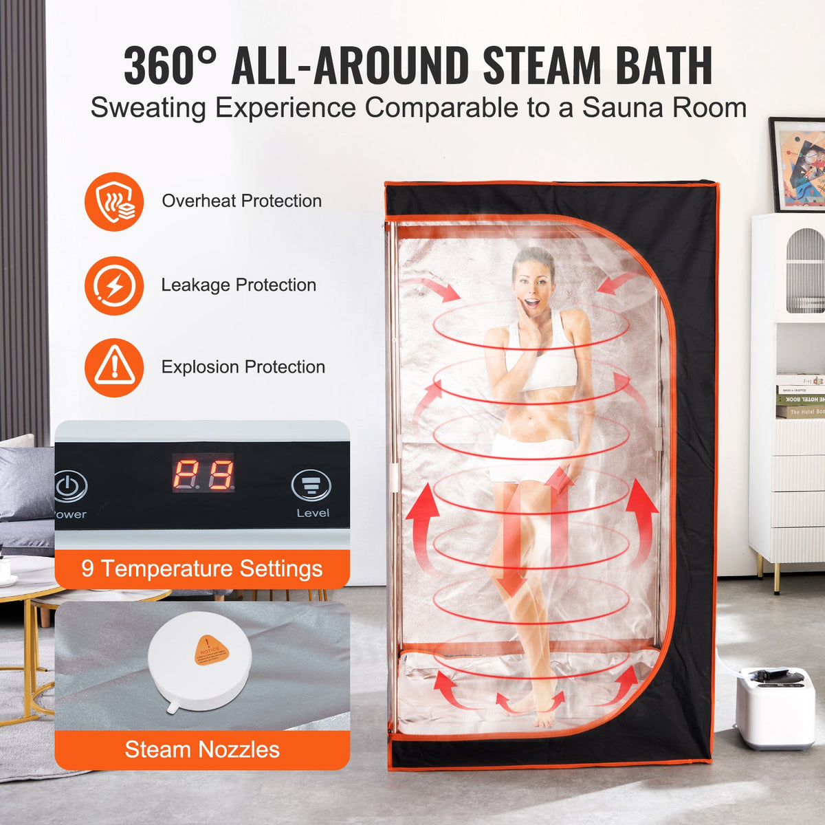 Portable Steam Sauna Tent Full Size, photo 9 of 9